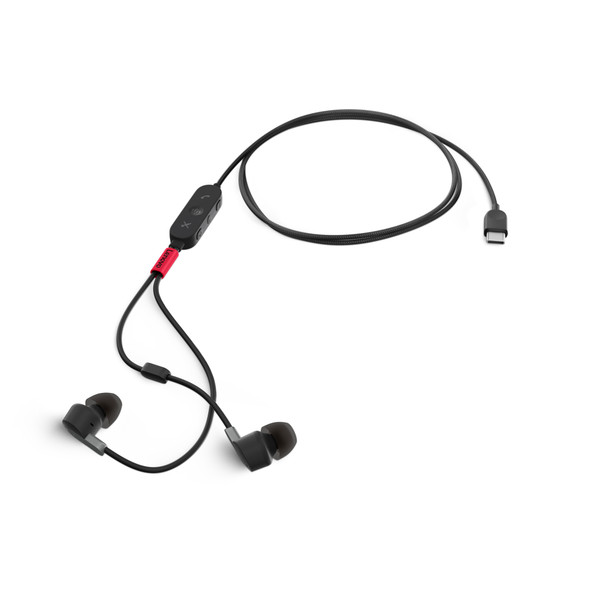 Lenovo 4XD1C99220 headphones/headset Wired In-ear Music/Everyday USB Type-C Black 195890370101