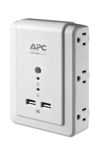 APC P6WU2 surge protector White 6 AC outlet(s) 120 V 731304331827