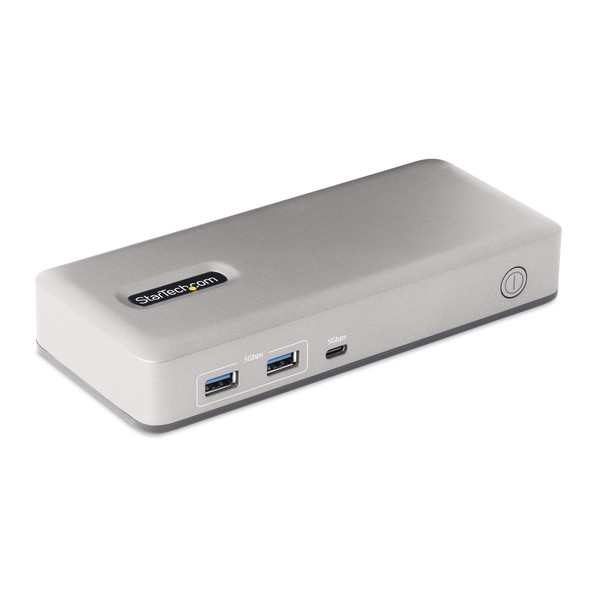 StarTech.com Dual-Monitor USB-C Docking Station, DisplayPort & HDMI or VGA, Multi Monitor Dock up to 4K 60Hz - USB 3.2/3.1 (5Gbps) Type-C Dock - 7x USB Hub, 85W PD, Windows & ChromeOS 065030893985