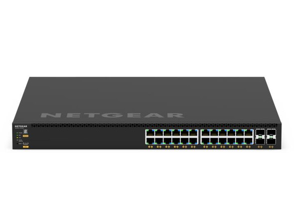 NETGEAR GSM4328-100AJS Managed L3 Gigabit Ethernet (10/100/1000) Power over Ethernet (PoE) 1U Black 606449161922