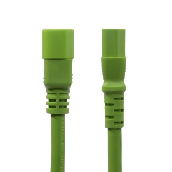 StarTech.com 6ft (1.8m) Heavy Duty PDU Power Cord, IEC 60320 C14 to IEC 60320 C15, 15A 250V, 14AWG, Green PDU Power Cable, C14 to C15 Heavy Gauge AC Power Cord - UL Listed Components 065030901444