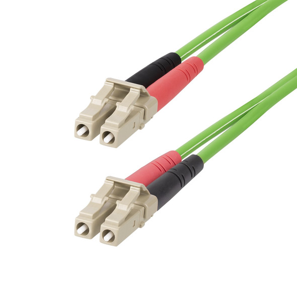 StarTech.com 7m (22ft) LC to LC (UPC) OM5 Multimode Fiber Optic Cable, 50/125µm Duplex LOMMF Zipcord, VCSEL, 40G/100G, Bend Insensitive, Low Insertion Loss, LSZH Fiber Patch Cord 065030900973