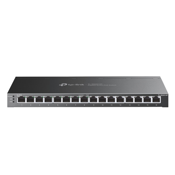 TP-Link JetStream 16-Port Gigabit Smart Switch with 8-Port PoE+ 840030709494