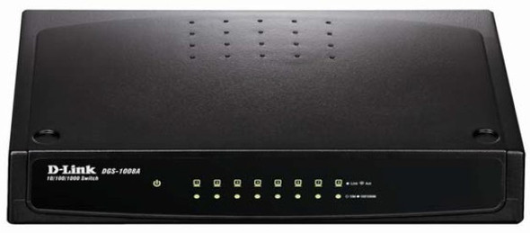 D-Link DGS-1008A network switch Unmanaged Black 790069466137