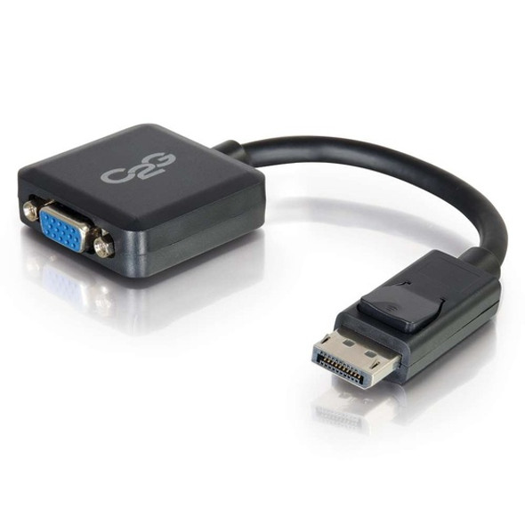 C2G 8in DisplayPort™ Male to VGA Female Active Adapter Converter - Black 757120543237