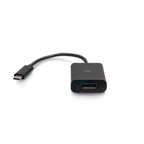 C2G USB-C to DisplayPort Adapter Converter - 4K 60Hz - Black 757120269335