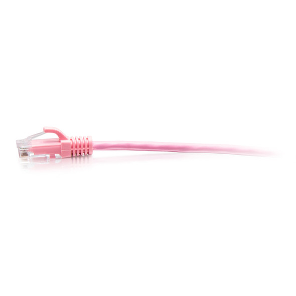 C2G 0.3m Cat6a Snagless Unshielded (UTP) Slim Ethernet Patch Cable - Pink 757120301950