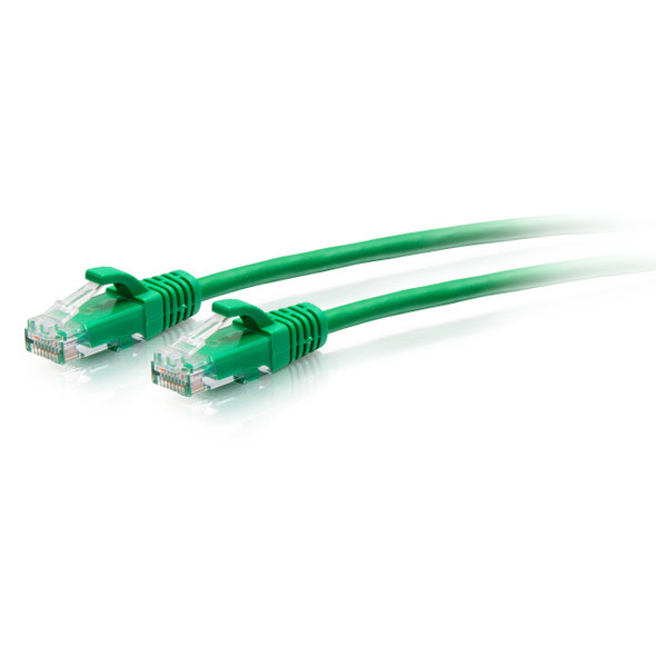 C2G 0.3m Cat6a Snagless Unshielded (UTP) Slim Ethernet Patch Cable - Green 757120301530