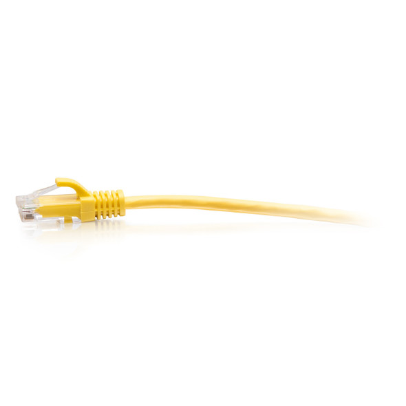 C2G 0.3m Cat6a Snagless Unshielded (UTP) Slim Ethernet Patch Cable - Yellow 757120301677