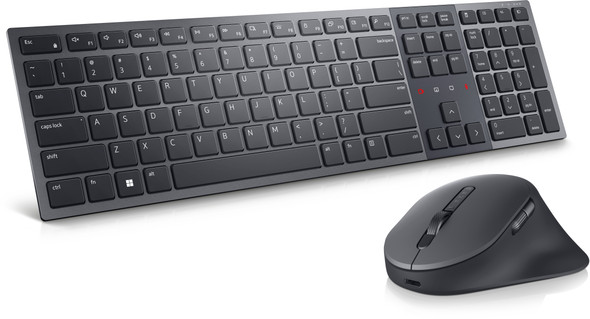 DELL KM900 keyboard Mouse included RF Wireless + Bluetooth QWERTY US English Graphite 884116451204