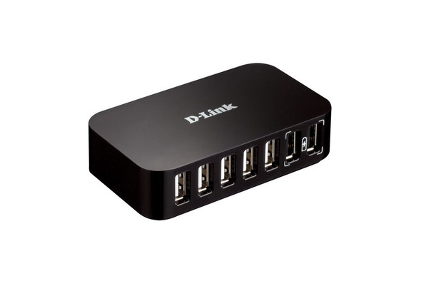 D-Link DUB-H7 USB 2.0 Type-B 480 Mbit/s Black 790069252419