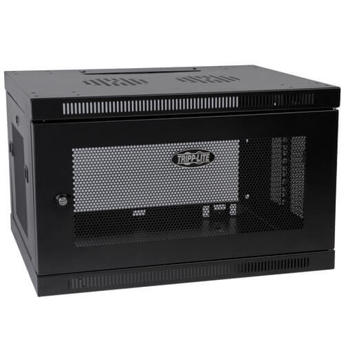 Tripp Lite 6U Low-Profile Wall Mount Rack Enclosure Server Cabinet, Deep 46183