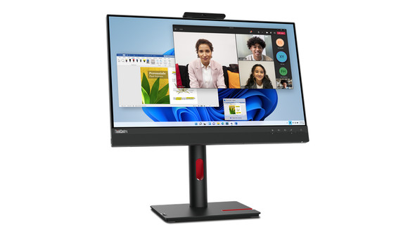 Lenovo ThinkCentre Tiny-In-One 24 LED display 60.5 cm (23.8") 1920 x 1080 pixels Full HD Black 196804349718 12NAGAR1US