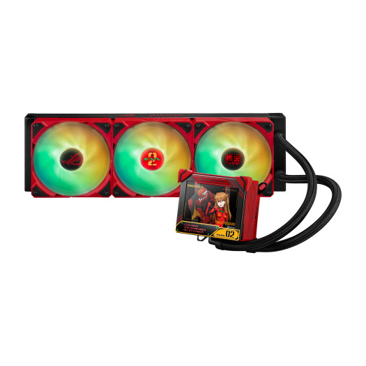ASUS Ryujin III 360 Processor All-in-one liquid cooler 12 cm Black, Red 1 pc(s) 197105236974 ROG RYUJIN III 360 ARGB EVA-02 EDITION