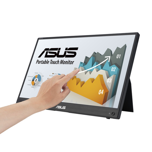 ASUS ZenScreen MB16AHT computer monitor 39.6 cm (15.6") 1920 x 1080 pixels Full HD Touchscreen Black 195553804516 MB16AHT