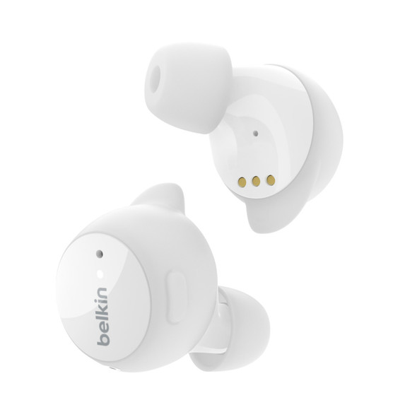 Belkin AUC003btWH Headset Wireless In-ear Calls/Music Bluetooth White 745883818389 AUC003BTWH