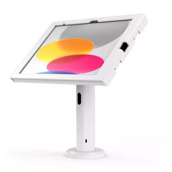 Compulocks iPad 10.9" 10th Gen Swell Enclosure Tilting Stand 8" White 819472029101 TCDP01W209SWLW
