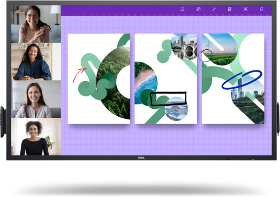 DELL P5524QT Signage Display Interactive flat panel 139.7 cm (55") LCD 350 cd/m² 4K Ultra HD Black Touchscreen 884116452065 DELL-P5524QT