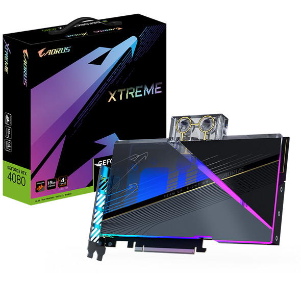 Gigabyte AORUS XTREME AORUS GeForce RTX 4080 16GB XTREME WATERFORCE WB NVIDIA GDDR6X 889523034781