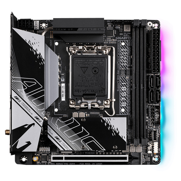 Gigabyte B760I AORUS PRO DDR4 motherboard Intel B760 Express LGA 1700 mini ITX 889523035412