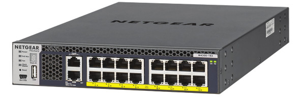 NETGEAR M4300-16X Managed L3 10G Ethernet (100/1000/10000) Power over Ethernet (PoE) 1U Black 10606449140986