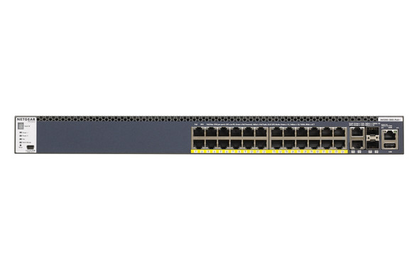 NETGEAR M4300-28G-PoE+ Managed L2/L3/L4 10G Ethernet (100/1000/10000) Power over Ethernet (PoE) 1U Black 10606449112778