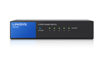 Linksys LGS105 network switch Gigabit Ethernet (10/100/1000) Black 722868997697