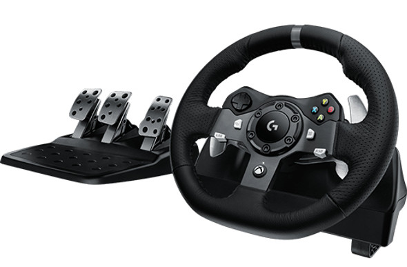Logitech G920 Driving Force Black USB 2.0 Steering wheel + Pedals Analogue PC, Xbox One