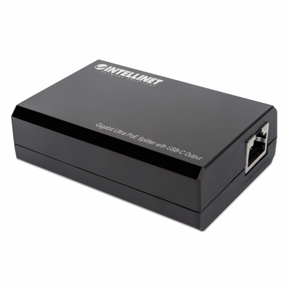 Intellinet PoE Splitter with USB-C Output, PoE++ / 4PPoE, Gigabit Ultra, IEEE 802.3bt, RJ45 In and Out Ports, Up to 45 W USB-C Output Port 766623561693