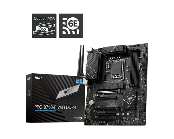 MSI PRO B760-P Intel B760 LGA 1700 ATX 824142306864