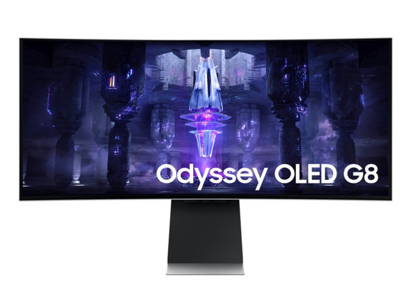 Samsung Odyssey Neo G8 LS34BG850SNXZA computer monitor 86.4 cm (34") 3440 x 1440 pixels UltraWide Quad HD OLED Silver 887276712208