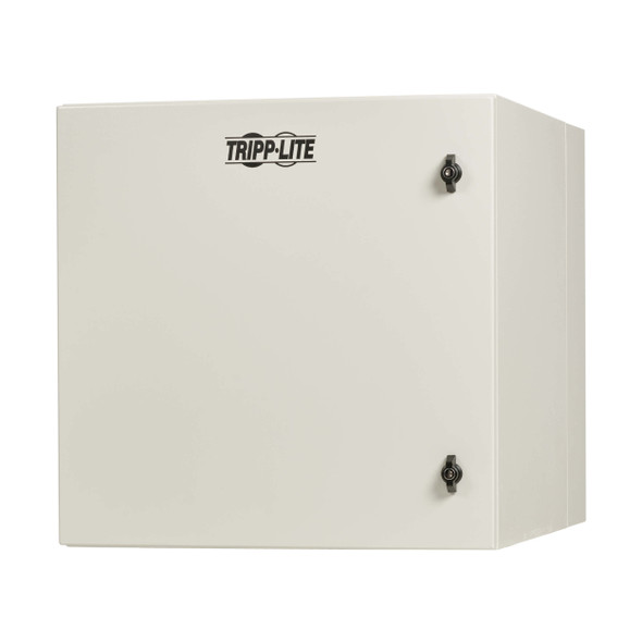Tripp Lite SRN4G12US SmartRack Industrial Enclosure with Lock - NEMA 4, Wall Mount, Metal Construction, Hinged Back, 28 in. Depth, 12U, Gray 037332277169