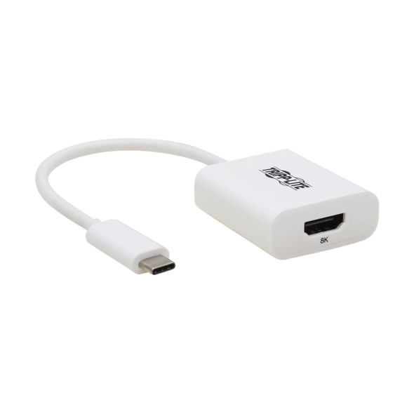 Tripp Lite U444-06N-HD8K6W USB-C to HDMI Adapter (M/F) - 8K 60 Hz, HDR, 4:4:4, HDCP 2.3, White 037332272638