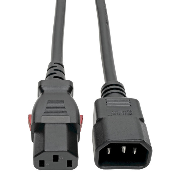 Tripp Lite P004-L03 Power Extension Cord, Locking C13 to C14 PDU Style - 10A, 250V, 18 AWG, 3 ft. (0.91 m) 037332218179