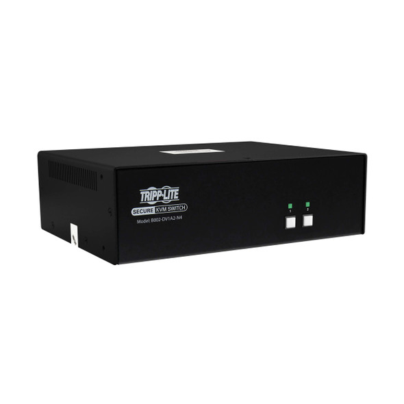 Tripp Lite B002-DV1A2-N4 Secure KVM Switch, 2-Port, Single Head, DVI to DVI, NIAP PP4.0, Audio, TAA 037332274311