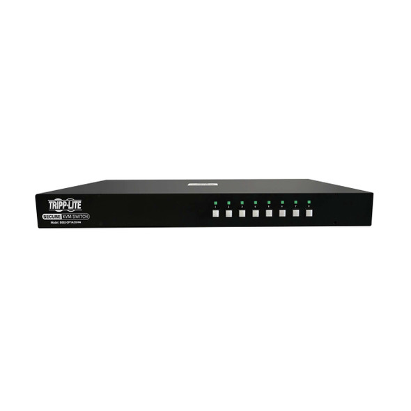 Tripp Lite B002-DP1AC8-N4 Secure KVM Switch, 8-Port, Single Head, DisplayPort to DisplayPort, 4K, NIAP PP4.0, Audio, CAC, TAA 037332274885
