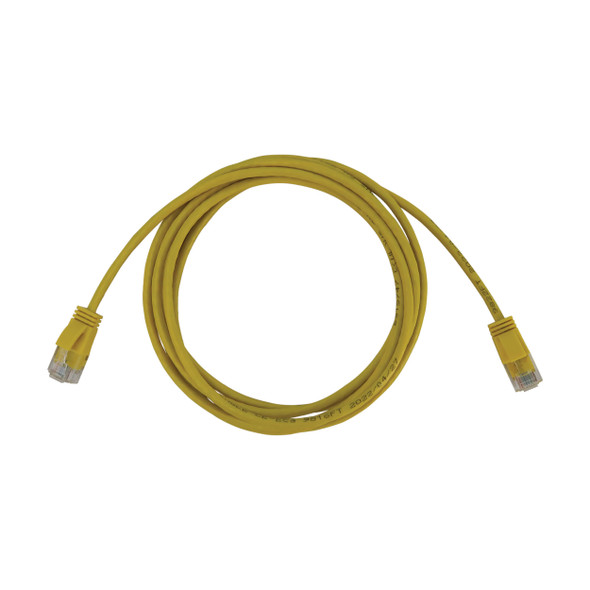 Tripp Lite N261-S07-YW Cat6a 10G Snagless Molded Slim UTP Ethernet Cable (RJ45 M/M), PoE, Yellow, 7 ft. (2.1 m) 037332276421