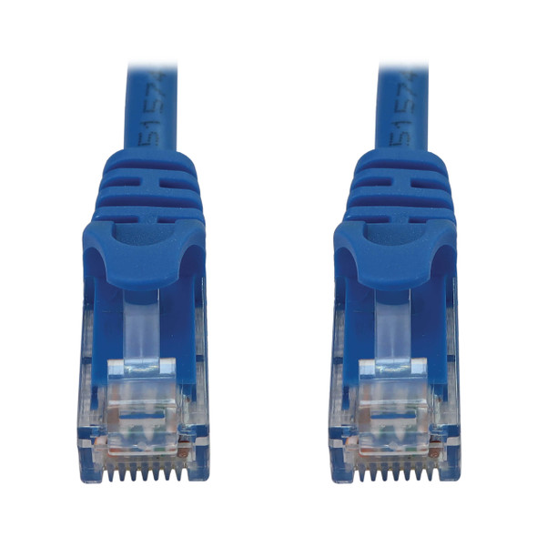 Tripp Lite N261-100-BL Cat6a 10G Snagless Molded UTP Ethernet Cable (RJ45 M/M), PoE, Blue, 100 ft. (30.5 m) 037332277596