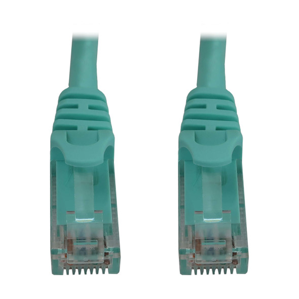 Tripp Lite N261-006-AQ Cat6a 10G Snagless Molded UTP Ethernet Cable (RJ45 M/M), PoE, Aqua, 6 ft. (1.8 m) 037332277817