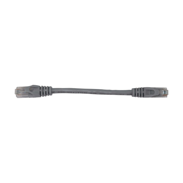Tripp Lite N261-06N-GY Cat6a 10G Snagless Molded UTP Ethernet Cable (RJ45 M/M), PoE, Gray, 6 in. (15 cm) 037332277664