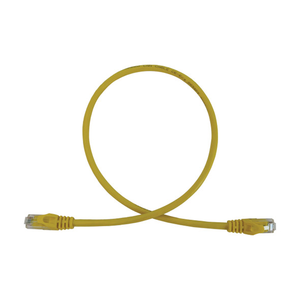Tripp Lite N261-003-YW Cat6a 10G Snagless Molded UTP Ethernet Cable (RJ45 M/M), PoE, Yellow, 3 ft. (0.9 m) 037332277299