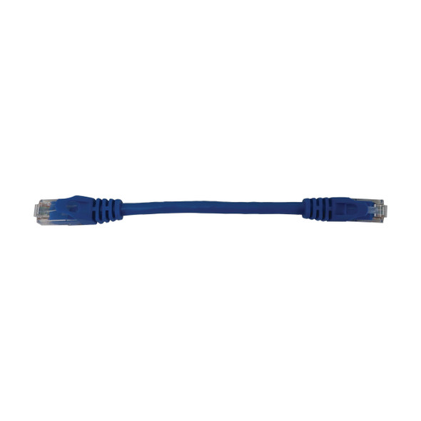 Tripp Lite N261-06N-BL Cat6a 10G Snagless Molded UTP Ethernet Cable (RJ45 M/M), PoE, Blue, 6 in. (15 cm) 037332277657