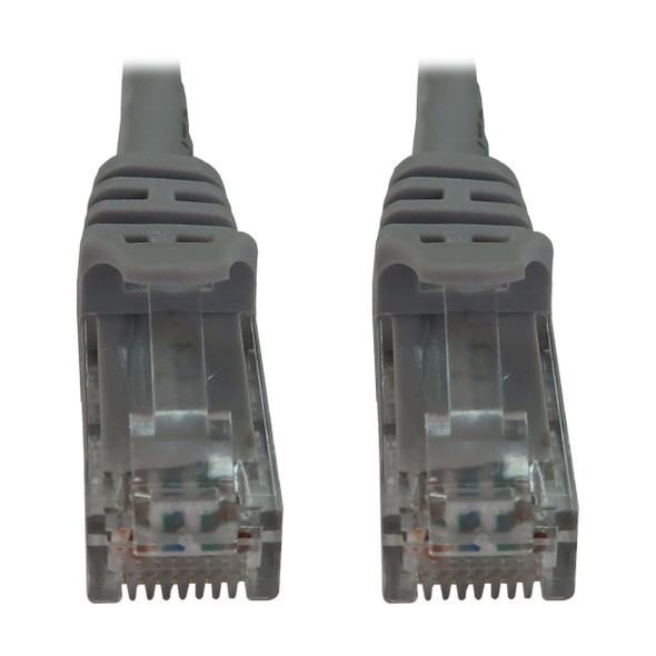 Tripp Lite N261-100-GY Cat6a 10G Snagless Molded UTP Ethernet Cable (RJ45 M/M), PoE, Gray, 100 ft. (30.5 m) 037332277602