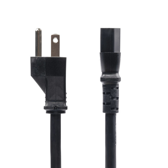 StarTech.com 8ft (2.4m) Computer Power Cord, NEMA 5-15P to IEC 60320 C13 AC Power Cable, 13A 125V, 16AWG, Monitor Power Cable, PC Power Supply Cable - UL Listed Components 065030901307