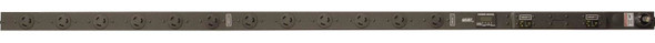 Vertiv Geist XPBC120-103L20TL6 power distribution unit (PDU) 12 AC outlet(s) 0U Black