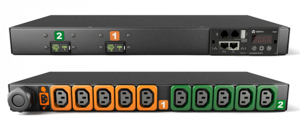 Vertiv Geist MN03E1R1-10L138-3TL6A0H10-S power distribution unit (PDU) 10 AC outlet(s) 0U Black