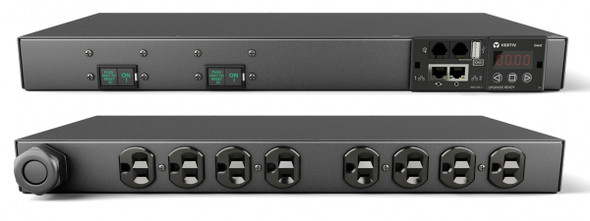 Vertiv Geist MN03E1R1-08D203-3TL5A0H10-S power distribution unit (PDU) 8 AC outlet(s) 0U Black
