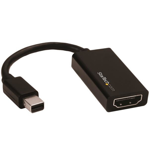 StarTech.com Mini DisplayPort to HDMI Adapter - Active mDP 1.4 to HDMI 2.0 Video Converter - 4K 60Hz - Mini DP or Thunderbolt 1/2 Mac/PC to HDMI Monitor/TV/Display - mDP to HDMI Dongle 46975