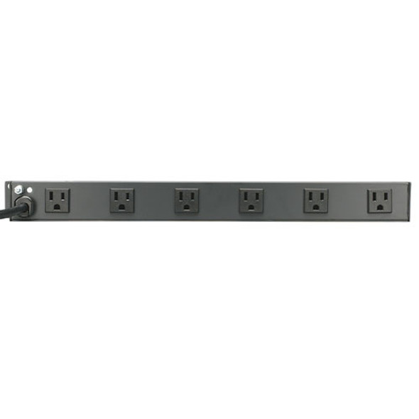 Tripp Lite 1U Rack-Mount Power Strip, 120V, 15A, 5-15P, 12 Outlets (Right-Angled Widely Spaced), 15-ft. Cord 47353