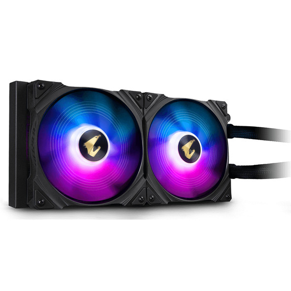 Gigabyte Fan GP-AORUS WATERFORCE 280 AIO liquid cooler 2x140mm Fan ARGB Retail